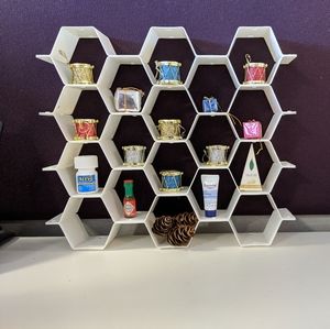 Honeycomb mini self desk decor